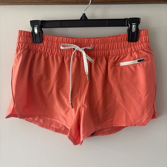Vuori Pants - Vuori Shorts Womens M Orange The Rise The Shine Athletic Lined Running